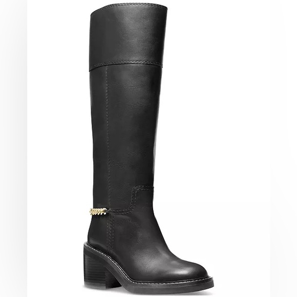 New* MICHAEL kors Carlisle boots black, size US 9 - Picture 1 of 7